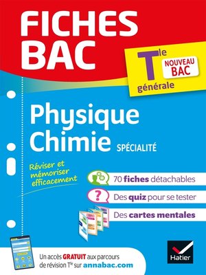 cover image of Fiches bac Physique-Chimie Tle (spécialité)--Bac 2023